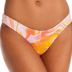 Aqua Swim Swirl Print Basic Bikini Bottom -M